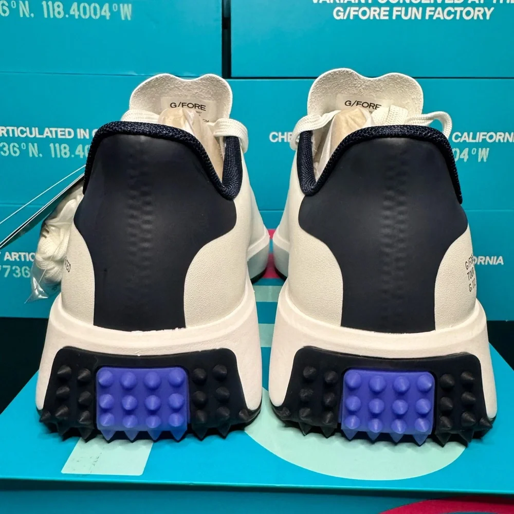 G/FORE MEN'S G.112 GOLF SHOE in Snow/Twilight - Picture 11 of 16